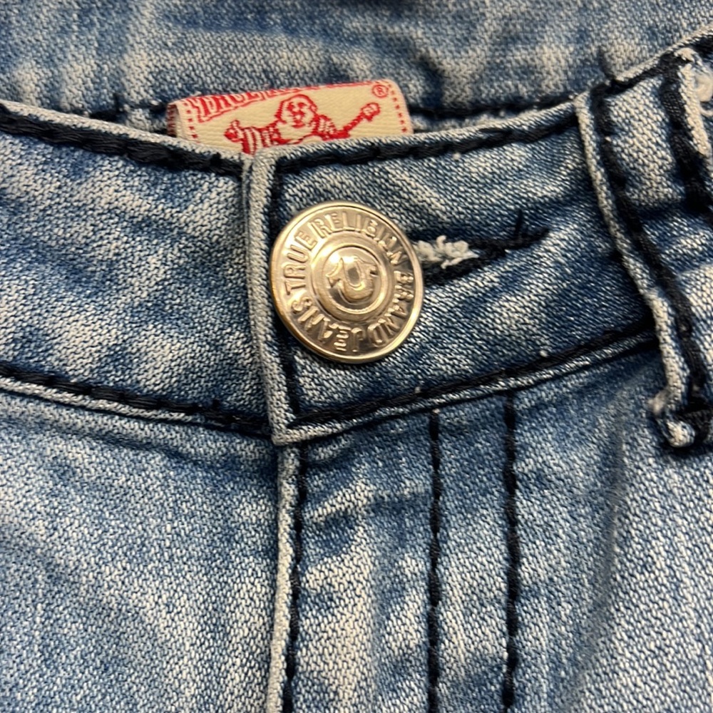True‎ Religion Billy Straight Leg Jean Distressed Sz 26 - Picture 6 of 10